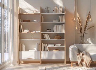 Jakie są kluczowe cechy regałów w stylu skandynawskim do małych mieszkań