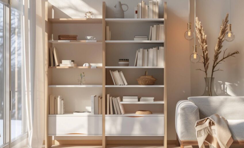 Jakie są kluczowe cechy regałów w stylu skandynawskim do małych mieszkań