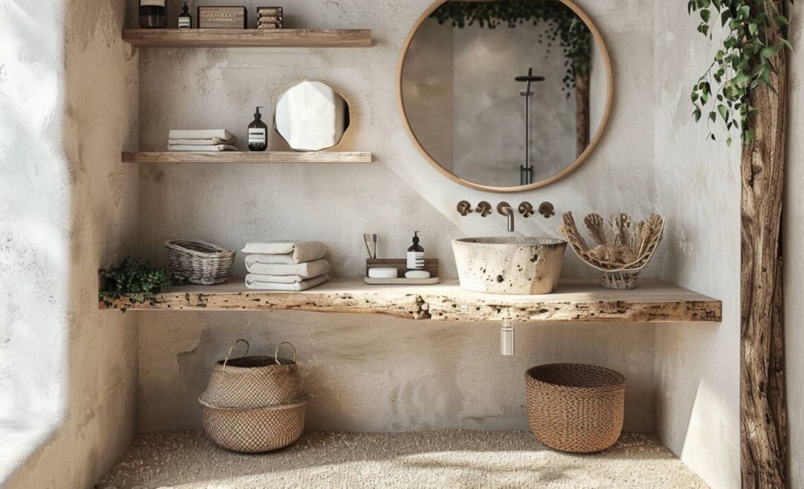 10 inspiracji na urządzenie łazienki w stylu eco-friendly z meblami z odzysku