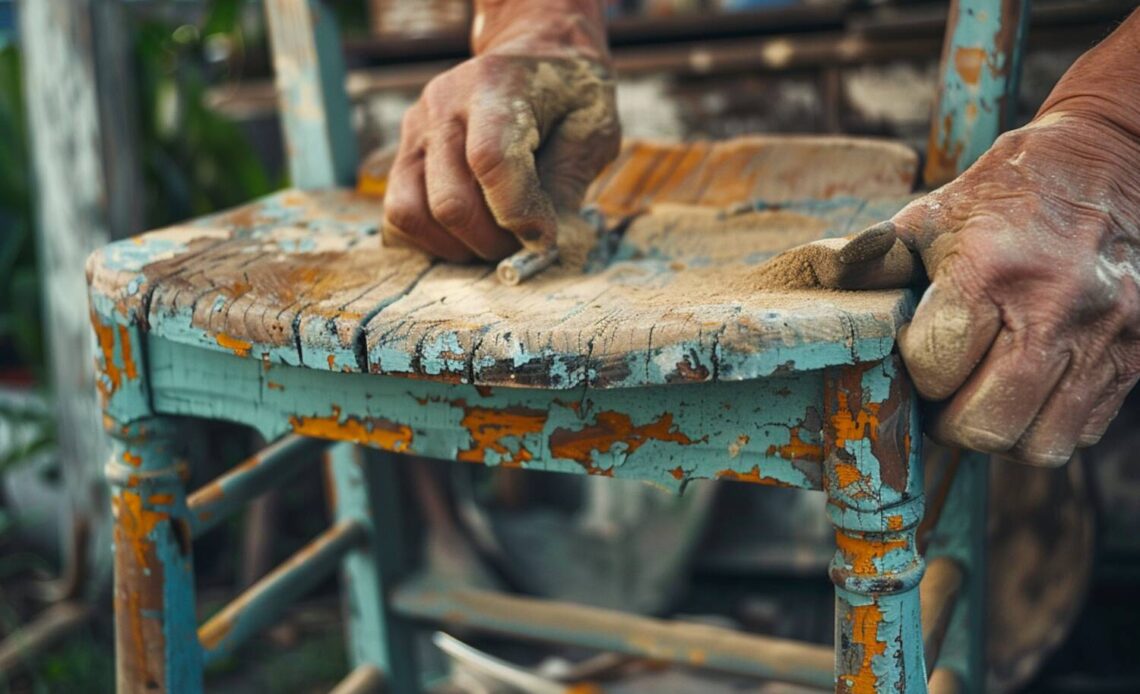Jak odnowić drewniane meble ogrodowe z efektem postarzenia