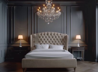 Łóżka kontynentalne z tapicerowanym wezgłowiem – elegancja i komfort w jednym
