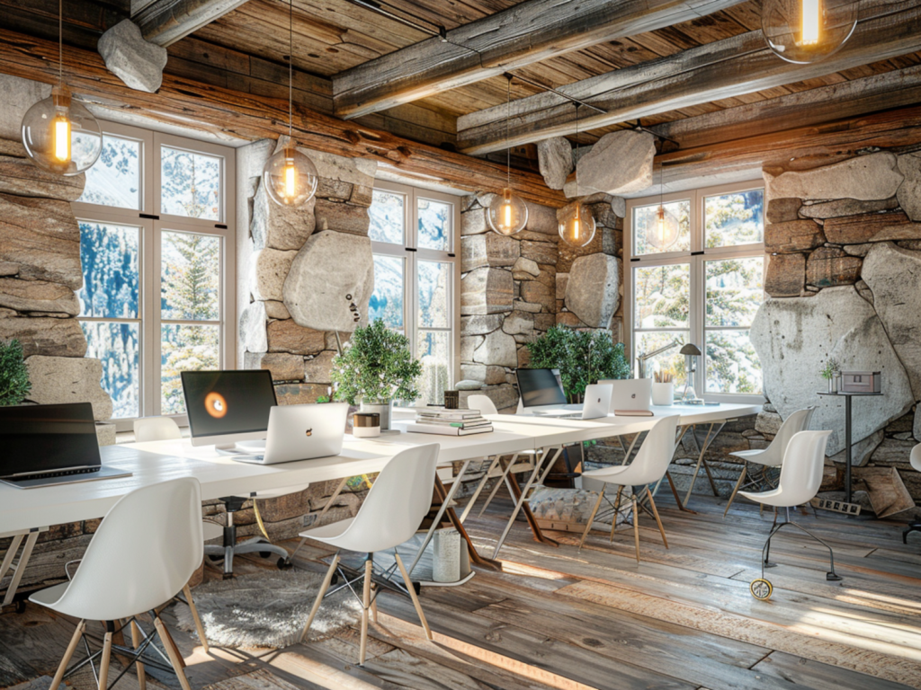 Jak urządzić coworking w stylu rustykalnym z nowoczesnymi meblami