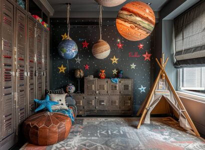 Jak urządzić pokój dziecięcy z motywem kosmosu w stylu industrialnym