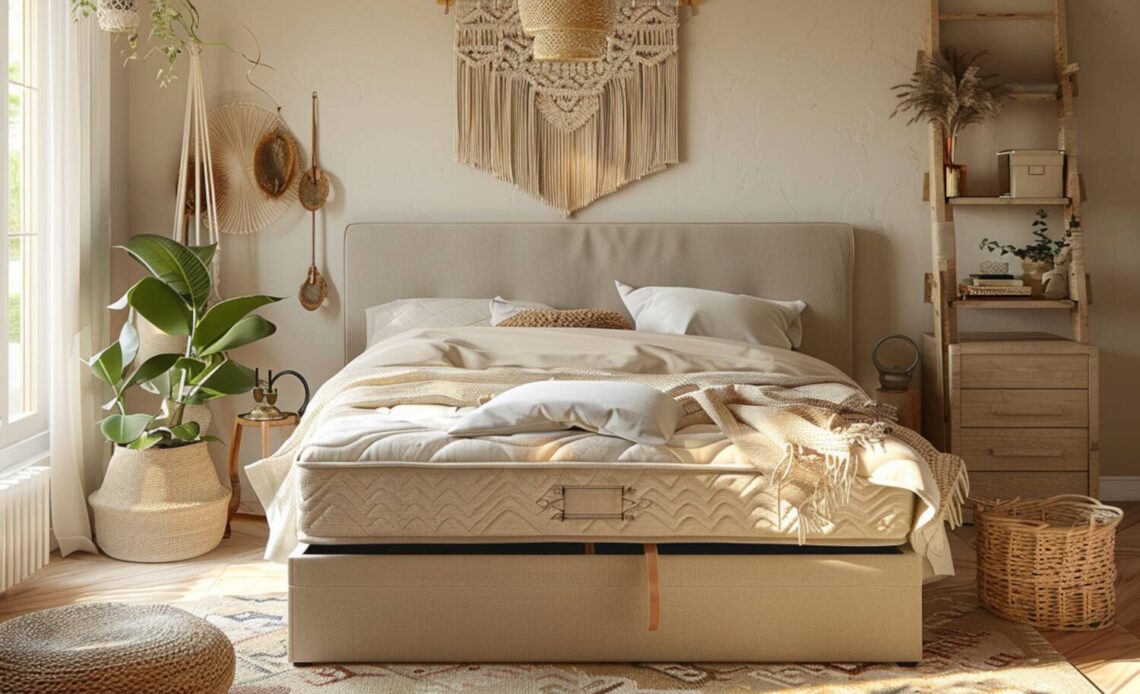 Łóżka kontynentalne z dodatkowymi schowkami – idealne do małych sypialni