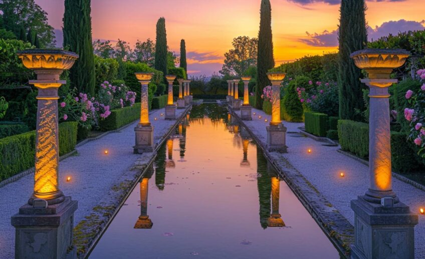 Jakie lampy ogrodowe najlepiej sprawdzą się w przestrzeniach nad oczkami wodnymi w stylu klasycznym