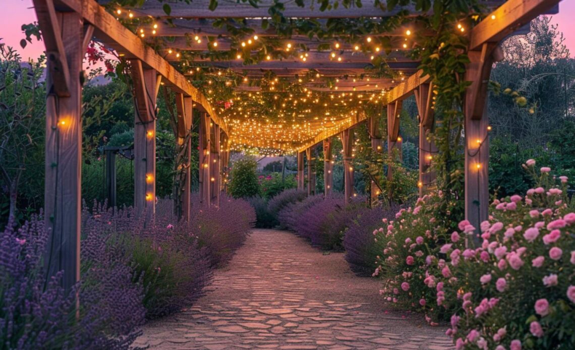 Jak urządzić ogród w stylu romantycznym z funkcjonalnym oświetleniem punktowym