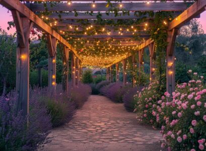 Jak urządzić ogród w stylu romantycznym z funkcjonalnym oświetleniem punktowym