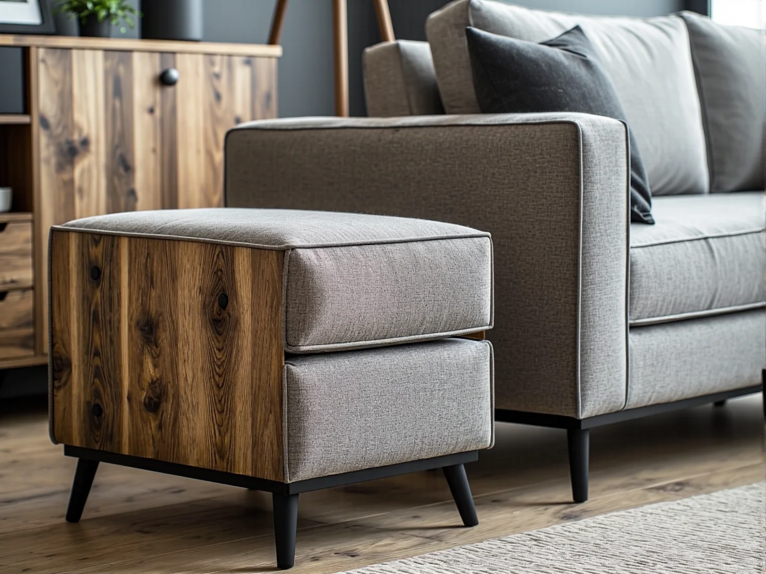 Połączenie drewna i kolorów ziemi w aranżacji rustykalnej kuchni.