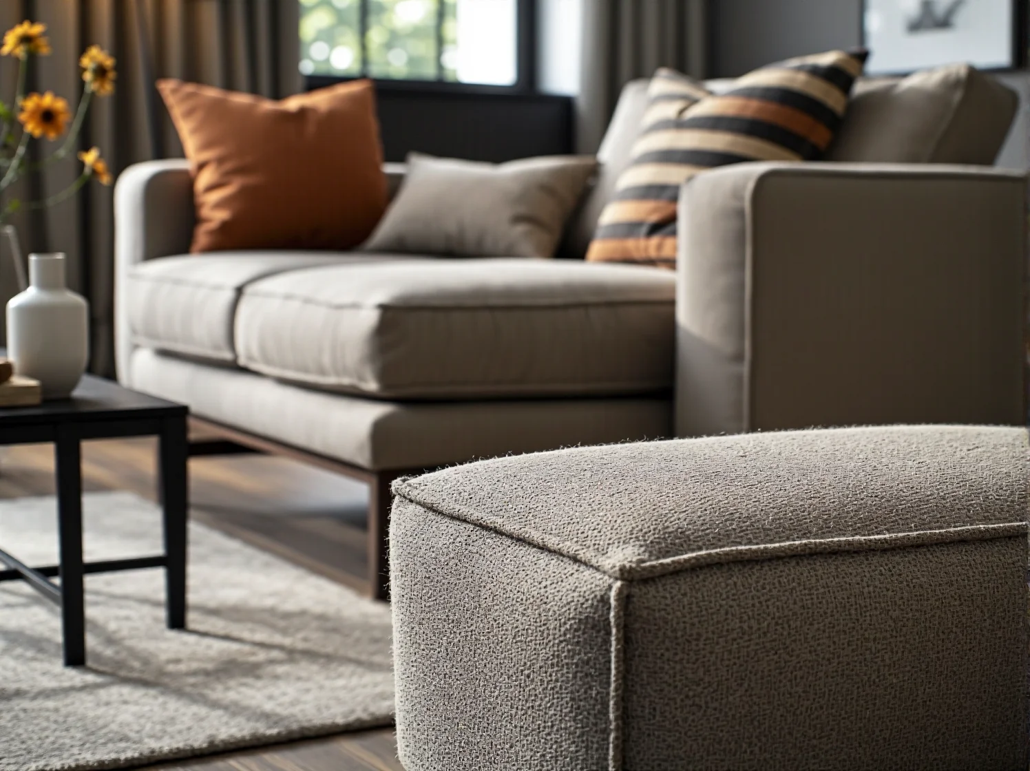 Inteligentne meble modułowe do małego mieszkania z ukrytymi schowkami.