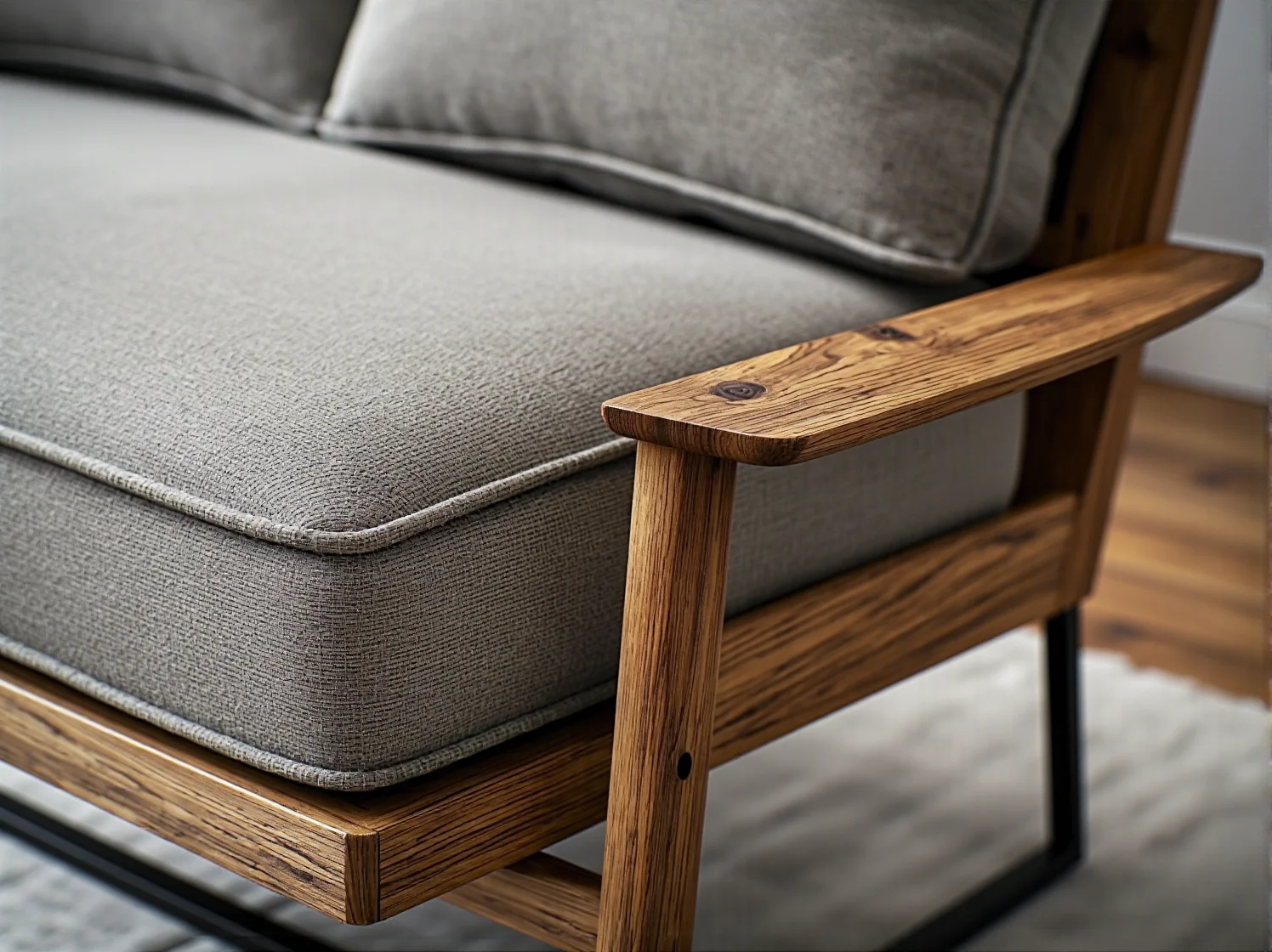 Konserwacja skórzanego narożnika za pomocą specjalnego wosku