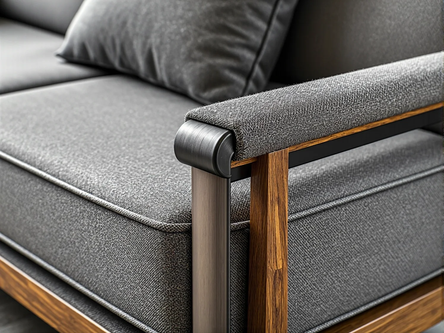 Zbliżenie na wysokiej jakości dębowy stół i naturalne materiały.