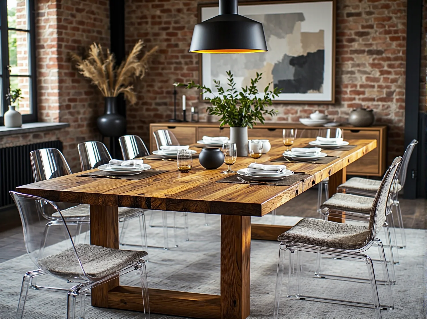 Stara szafa po upcyklingu pełniąca funkcję domowej biblioteczki w nowoczesnym wnętrzu.