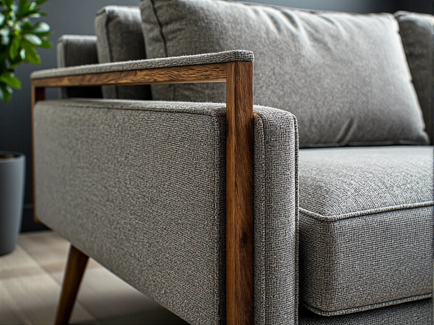 Minimalistyczna sofa modułowa do małego wnętrza, idealna aranżacja przestrzeni.