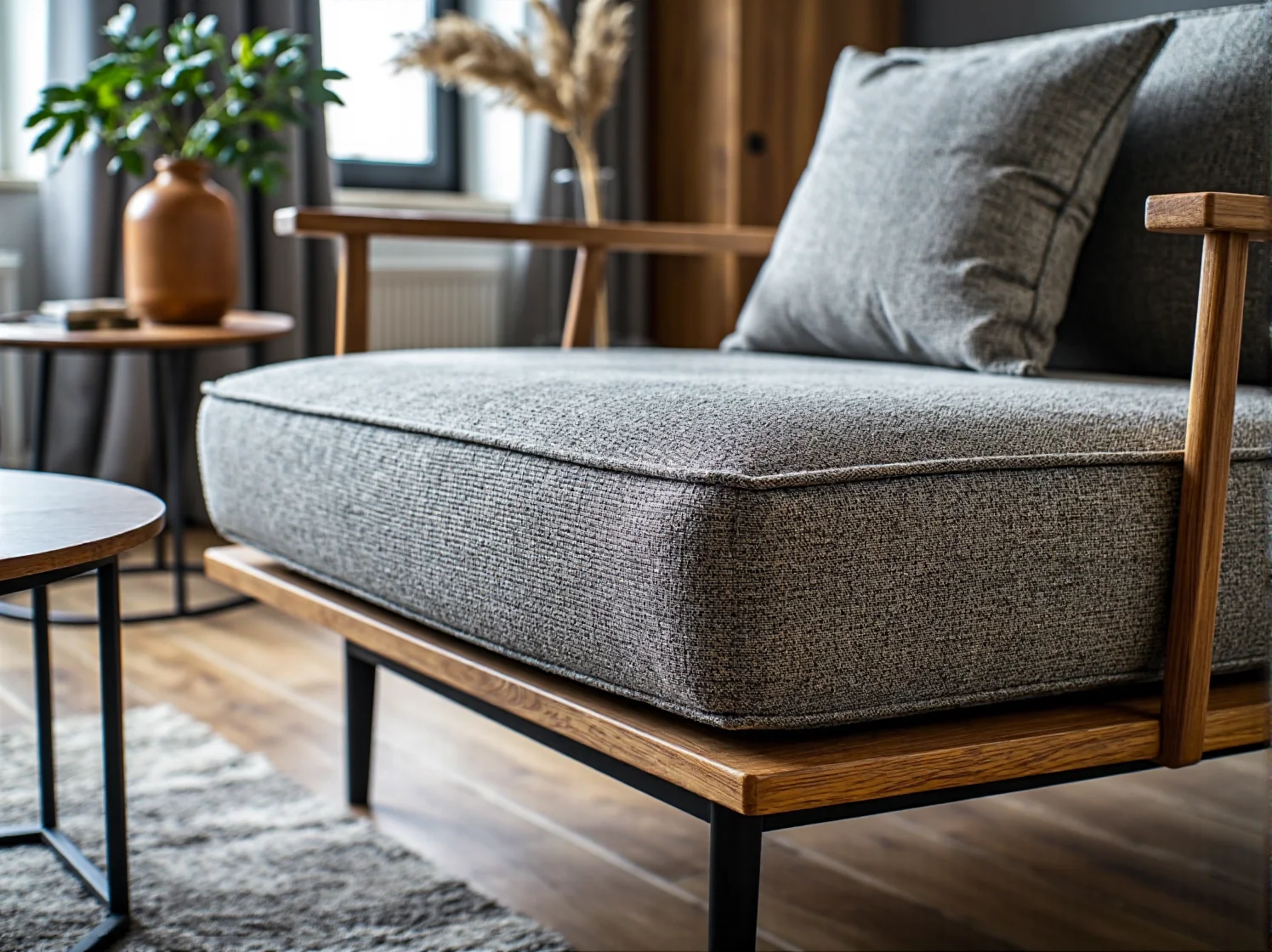 Wytrzymałe biurko ze złotymi detalami idealne do eleganckiej pracy.